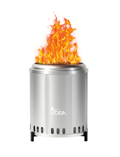 VODA 12.4" small smokeless fire pit for outdoor camping wood burning VODA SHOP