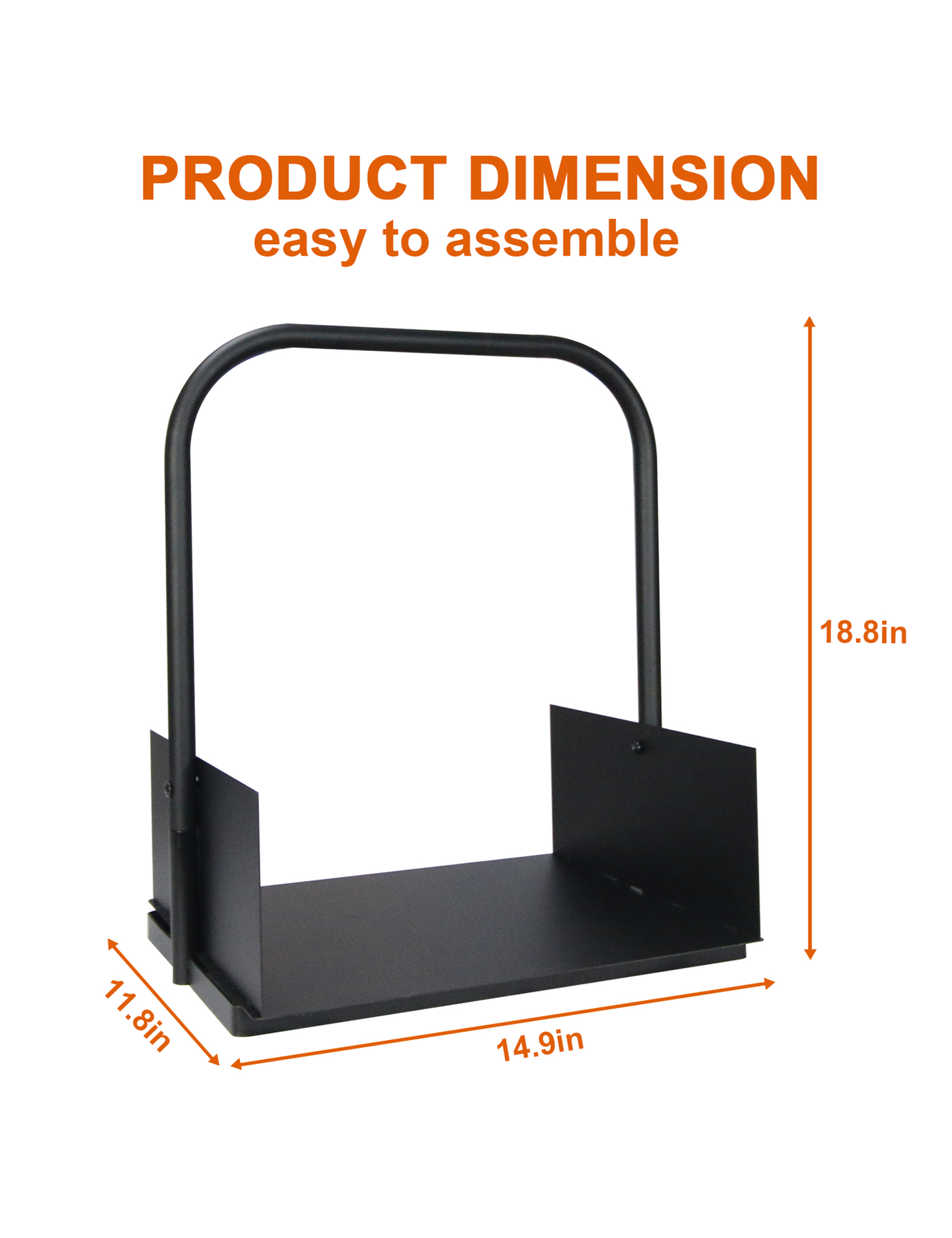 VODA firewood handle rack for outdoor indoor log holder carrier（复制） VODA SHOP