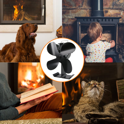 4 Blade Stove Fan VDSF614B VODA SHOP