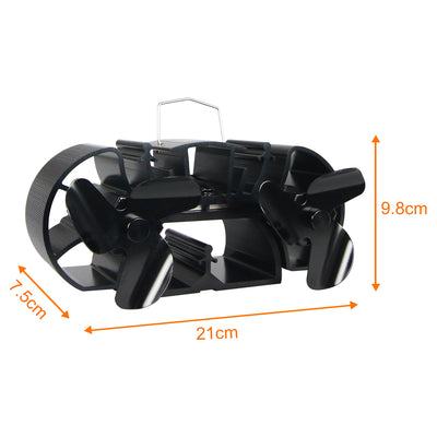 Mini 3.9 Inches Twin Motors Stove Fan VDSF623B VODA SHOP