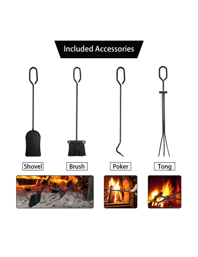 VODA firewood tools rack Lumber Storage Stacking fire pit tools set accessories VODA SHOP