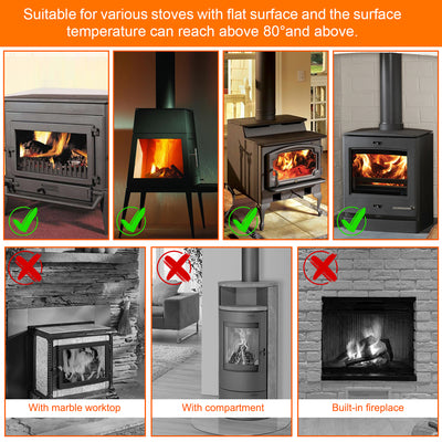 VODA Heat Powered Stove Fan with Protective 4 Blades Slient Fireplace Fan VODA SHOP