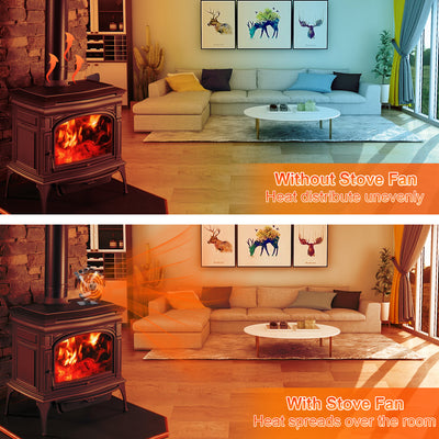 5 Blade Stove Fan VDST615B VODA SHOP