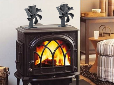 Heat powered ecofriendly 6 blades log burning wood stove fan VDSF686S VODA SHOP