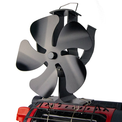 5 Blades for Buddy Heater Wood Stove Fan Heat Powered Stove Fan with Metal Clip VODA SHOP
