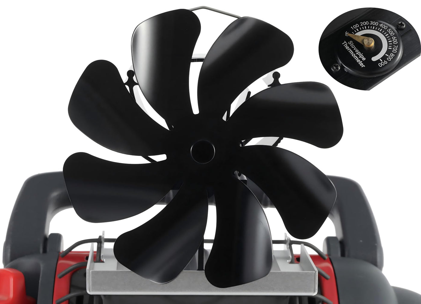 VODA Buddy Heater 8 Blades Heat Powered Activated Stove Fans with Bracket for Wood Burning Stoves VODA SHOP