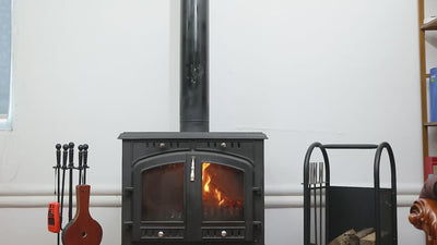 Heat Powered 8-Blade Stove Fan wtih Stove Thermometer & Aroma Pod for Wood Burning Stove/Pellet/Log Burner