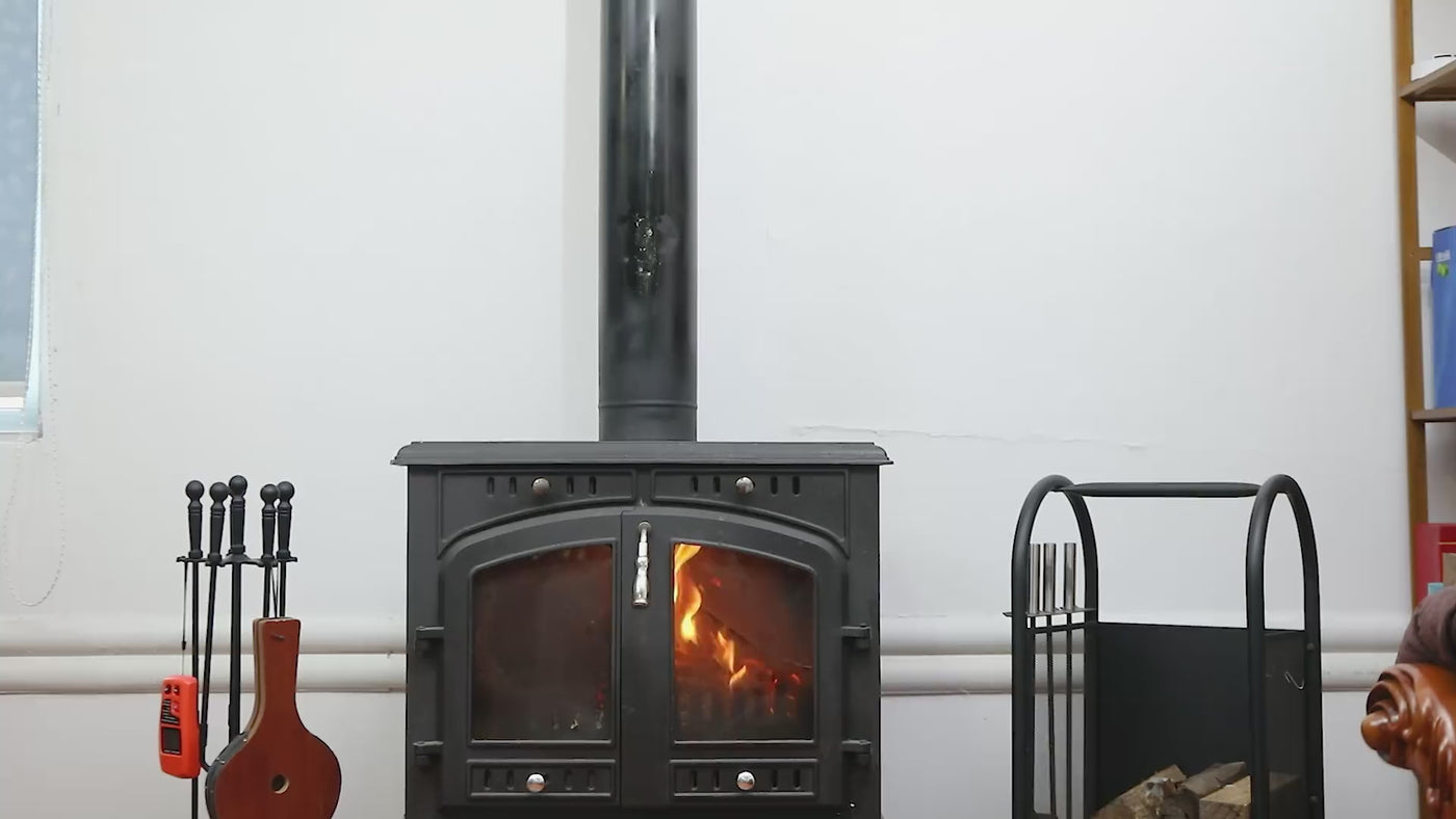 VODA Buddy Heater 8 Blades Heat Powered Activated Stove Fans with Bracket for Wood Burning Stoves